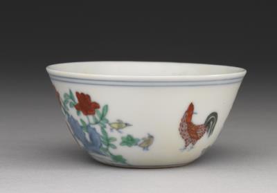 图片[3]-Chicken cup in doucai painted enamels, Ming dynasty, Chenghua reign, 1465-1487-China Archive